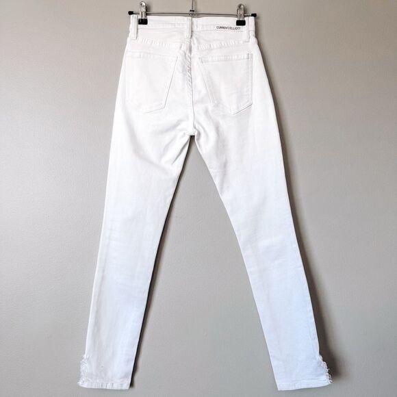 Current/Elliot White Skinny Jean Size 23 - Picture 5 of 8